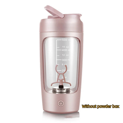 650ml Rechargeable USB Electric Portable Whey Protein Shaker Bottle - Fully Automatic Mixing Cup for Gym Use, BPA-Free Cocktail Blender